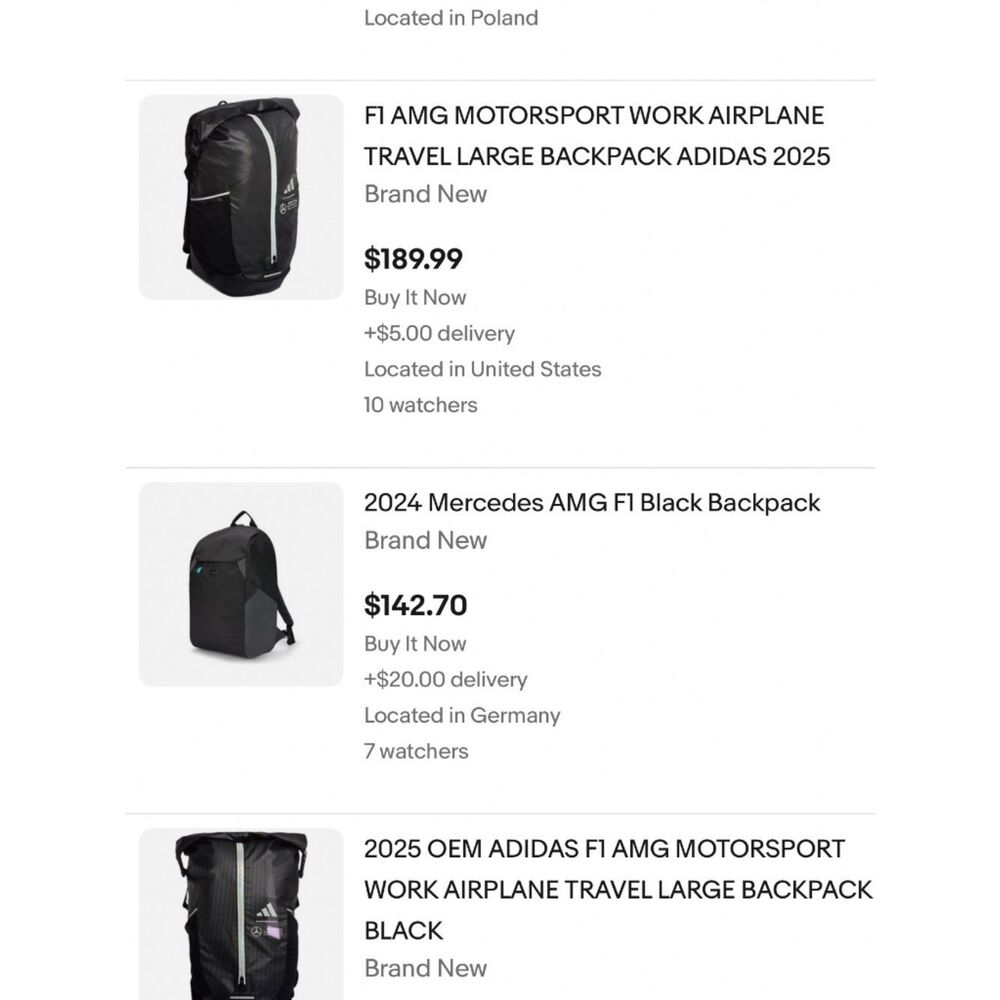 MERCEDES AMG®  |  PETRONAS F1® TEAM  |  BACKPACK  |  NEW  | - Picture 12 of 15